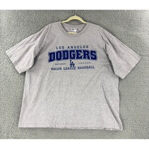 Vintage‎ 2001 CSA Los Angeles Dodgers T Shirt Mens 2XL Gray MLB Baseball Graphic
